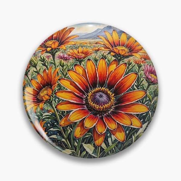 Item preview, Gazania flower in full bloom#1 designed and sold by Helios Be. Lavsh.