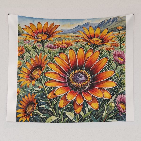 Item preview, Gazania flower in full bloom#1 designed and sold by Helios Be. Lavsh.