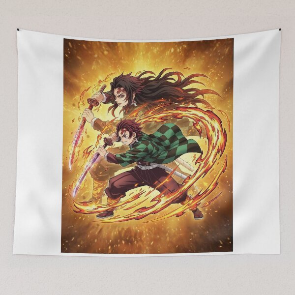 Item preview, Tanjiro Kamado  Using The Solar Breath, Demon Slayer, Kimetsu No Yaiba designed and sold by Innova_Creations.