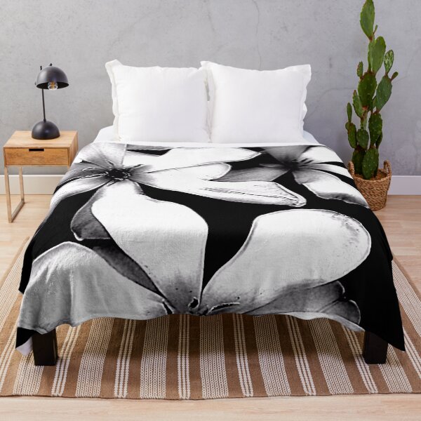 Item preview, Macro Black & White Plumeria – Minimalist Botanical Fine Art designed and sold by SL Timeless Moments .