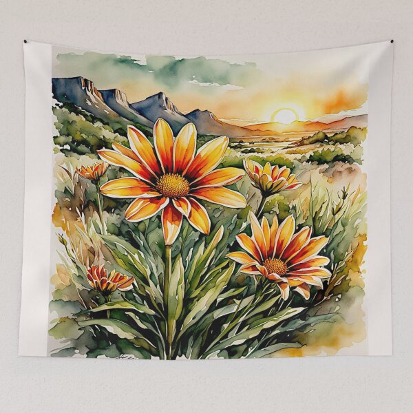 Item preview, Gazania flower in full bloom#2 designed and sold by Helios Be. Lavsh.