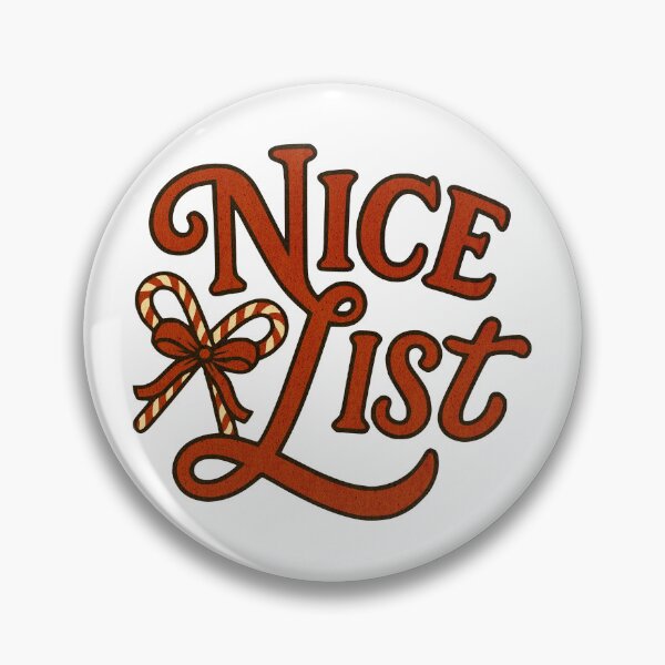 Item preview, Nice List – Retro Christmas Design designed and sold by Dennis' Creative Corner.