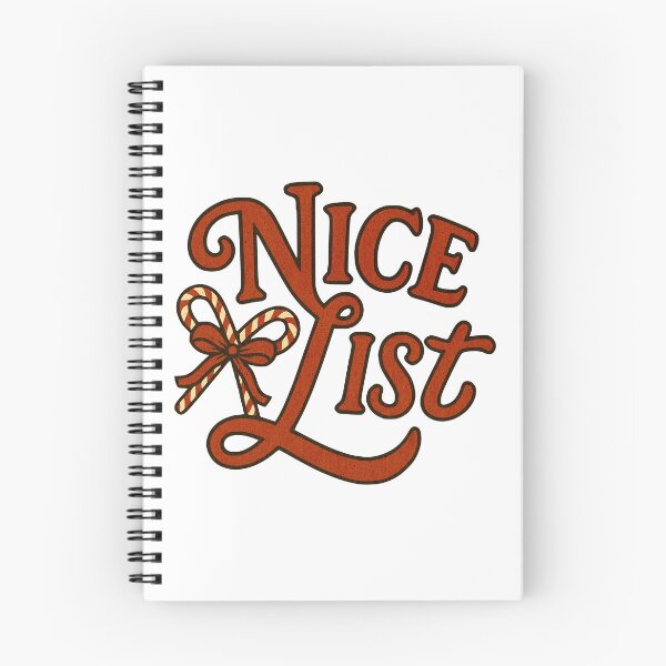 Item preview, Nice List – Retro Christmas Design designed and sold by Dennis' Creative Corner.