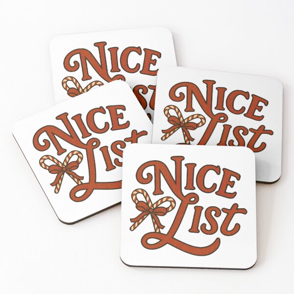 Item preview, Nice List – Retro Christmas Design designed and sold by Dennis' Creative Corner.