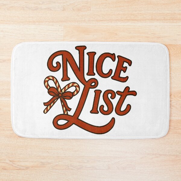 Item preview, Nice List – Retro Christmas Design designed and sold by Dennis' Creative Corner.