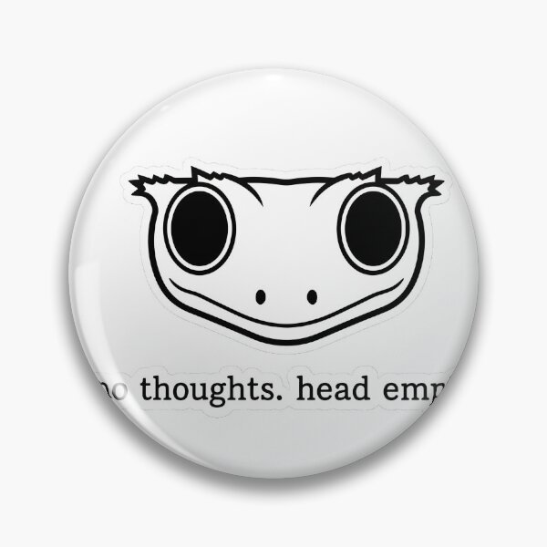 Item preview, The Crested Gecko "No Thoughts" designed and sold by HelixPedia.