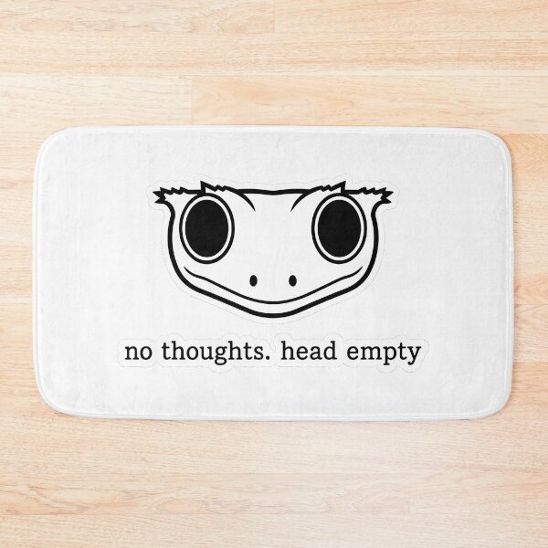 Item preview, The Crested Gecko "No Thoughts" designed and sold by HelixPedia.
