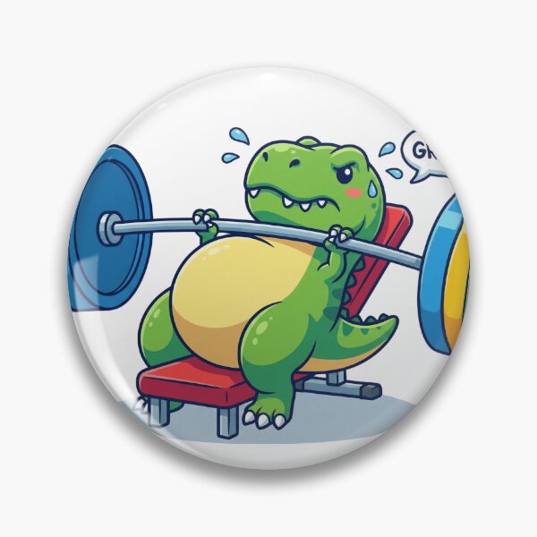 Item preview, T-Rex Dinosaur Trying To Bench Press Short Arms Gym Humor designed and sold by Bmd4Fitness.