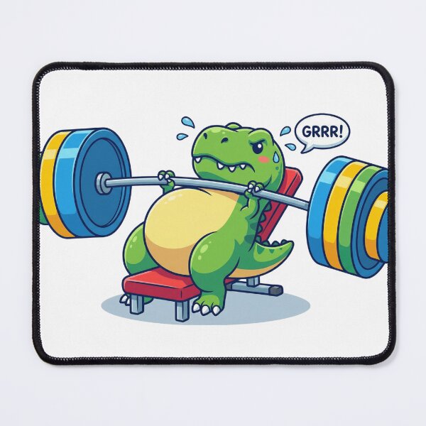 Item preview, T-Rex Dinosaur Trying To Bench Press Short Arms Gym Humor designed and sold by Bmd4Fitness.