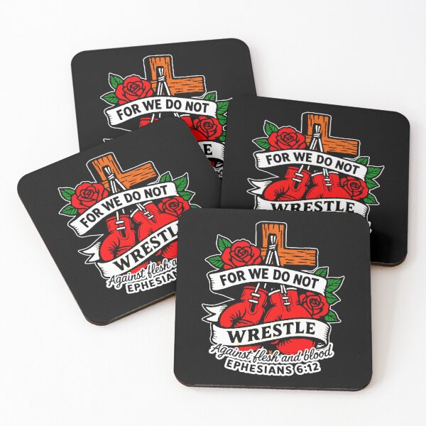 Item preview, Ephesians 6:12 For We Do Not Wrestle Against Flesh And Blood designed and sold by plushism.