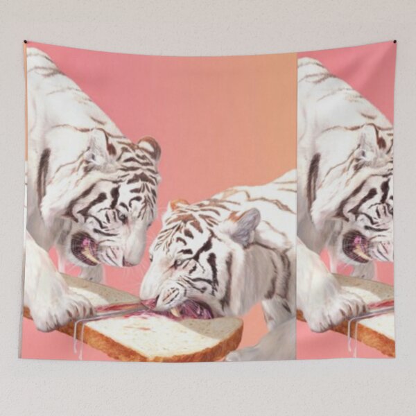Item preview, Twin Tigers & Jam – Artistic Illustration designed and sold by TreatLLC.