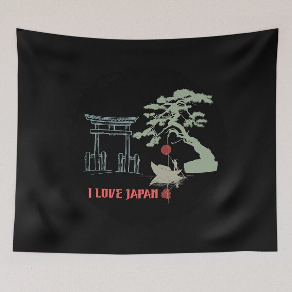 Item preview, Japanese landscape- oriental designed and sold by Lovelalaland.