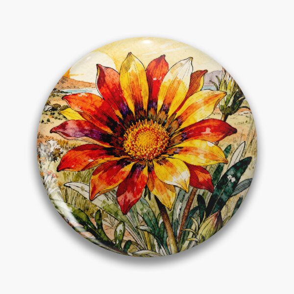 Item preview, Gazania flower in full bloom#5 designed and sold by Helios Be. Lavsh.