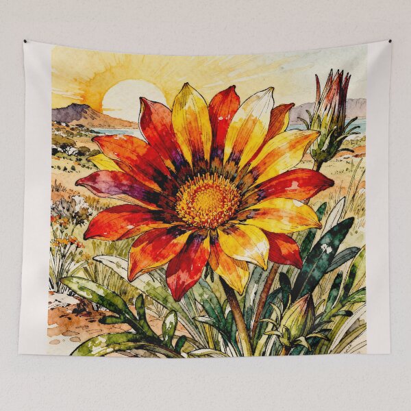 Item preview, Gazania flower in full bloom#5 designed and sold by Helios Be. Lavsh.
