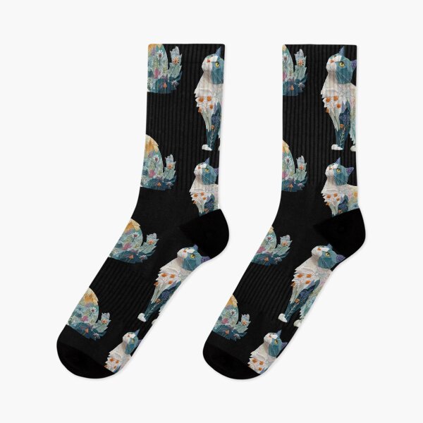 Item preview, Floral Patchwork Cat for Cat Lovers designed and sold by WitsandWonders.