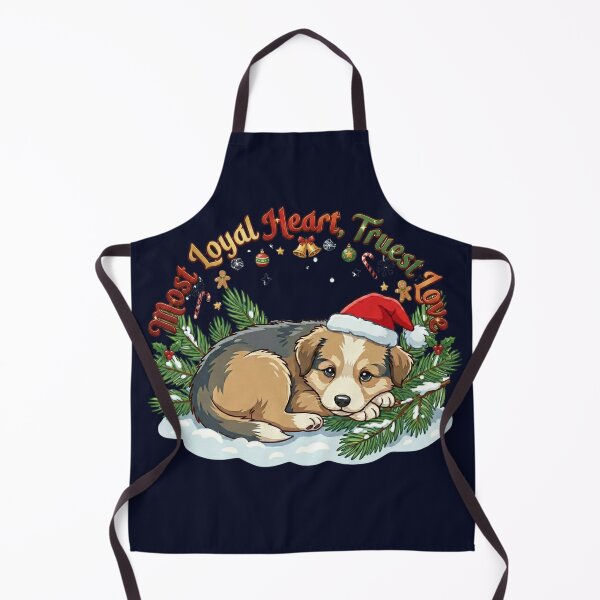 Item preview, Snowy Evergreen Pup of Christmas Magic designed and sold by Retro Rascals Co..