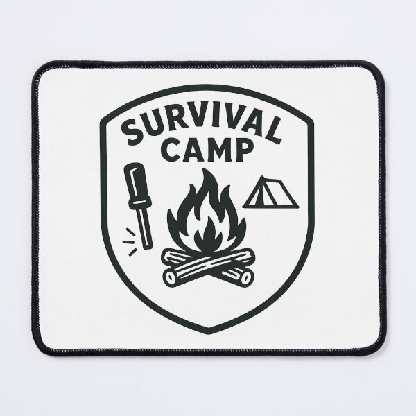 Item preview, Survival Camp Badge designed and sold by Tactical Override.