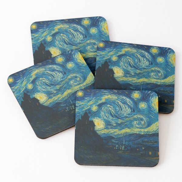 Item preview, Starry Night Over Famous Spooky Motel – Van Gogh Style Classic Horror Parody designed and sold by DiamondSkyShirt.