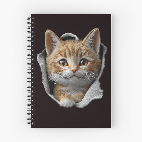 Item preview, Hello Kitten Peeking Through Fabric designed and sold by Rocky Mountain Artistry.