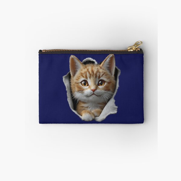 Item preview, Hello Kitten Peeking Through Fabric designed and sold by Rocky Mountain Artistry.