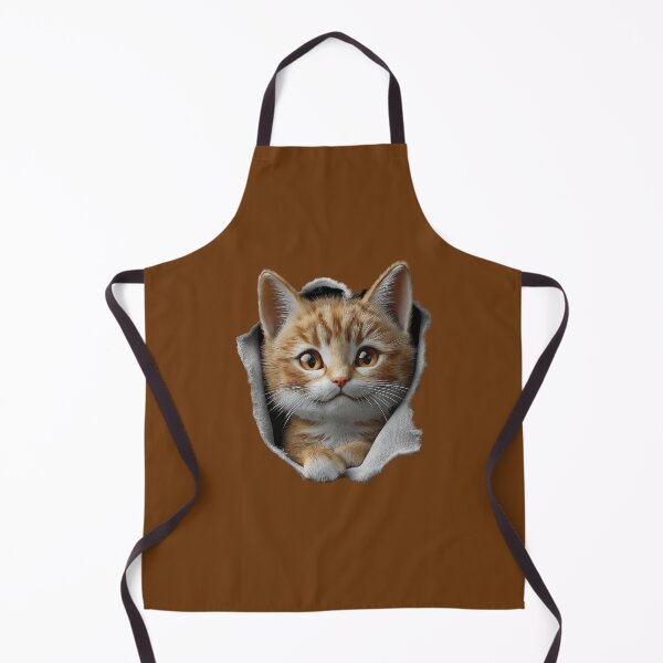 Item preview, Hello Kitten Peeking Through Fabric designed and sold by Rocky Mountain Artistry.