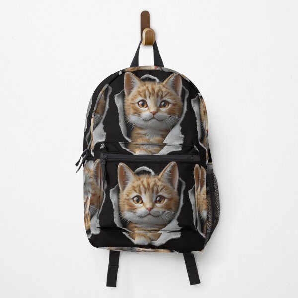 Item preview, Hello Kitten Peeking Through Fabric designed and sold by Rocky Mountain Artistry.
