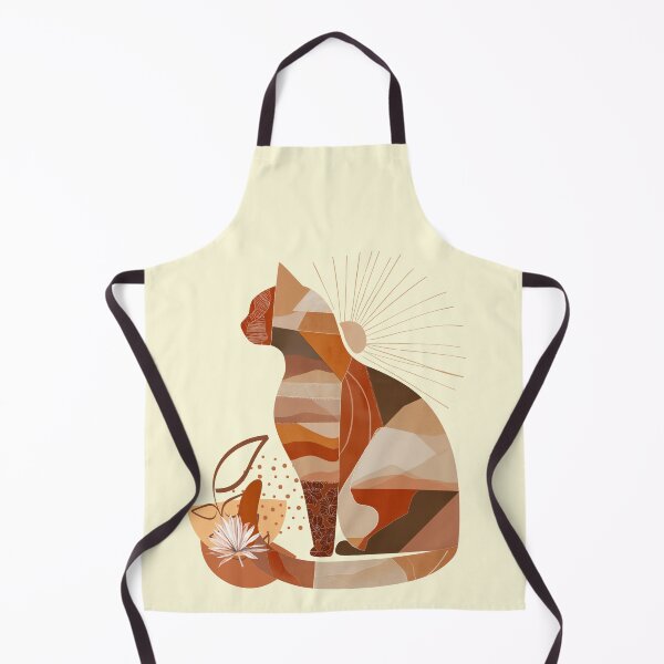 Item preview, Boho Patchwork Cat with Retro Twist designed and sold by WitsandWonders.