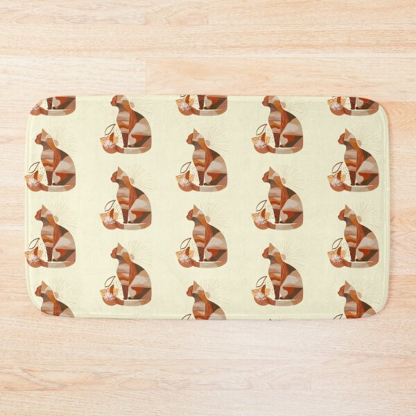 Item preview, Boho Patchwork Cat with Retro Twist designed and sold by WitsandWonders.