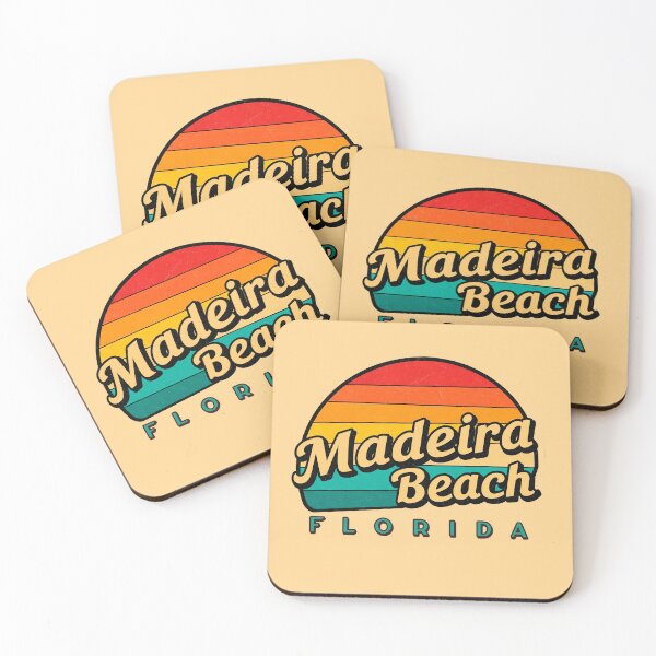 Item preview, Retro Madeira Beach Florida Sunset - Vintage Travel Art Design designed and sold by Mandeville Photography.