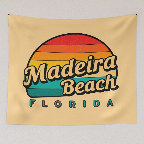 Item preview, Retro Madeira Beach Florida Sunset - Vintage Travel Art Design designed and sold by Mandeville Photography.