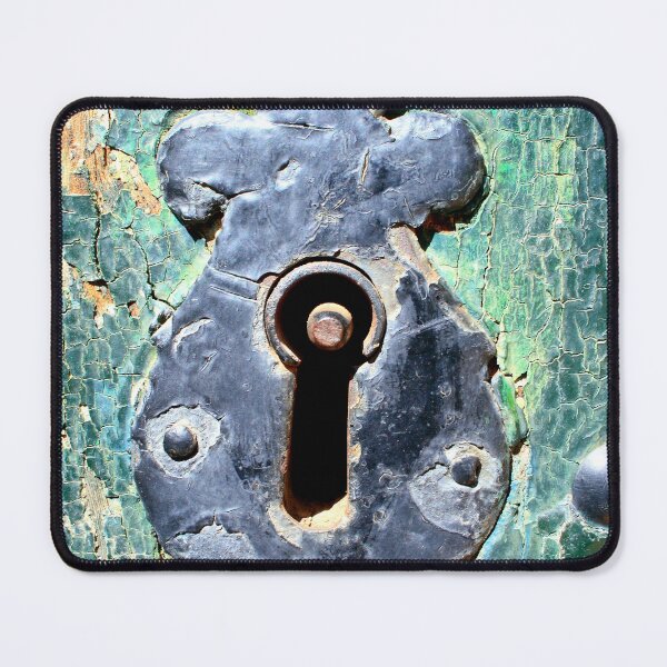 Item preview, Emerald Teal Patina Antique Keyhole Lock designed and sold by Clavivs.
