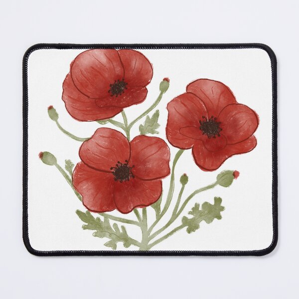 Item preview, Red poppies - flowers designed and sold by JenPolegattoArt.
