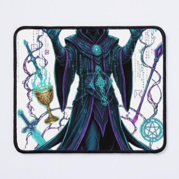 Item preview, Cyber Wizard Tarot – Futuristic Digital Magician designed and sold by trend-forge.