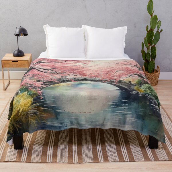 Item preview, Blossom Over Tranquil River designed and sold by Modern-Tropical.