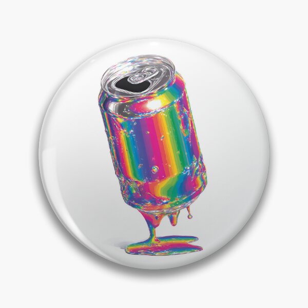 Item preview, Futuristic Holographic Chrome Can Illustration designed and sold by DanielY01.