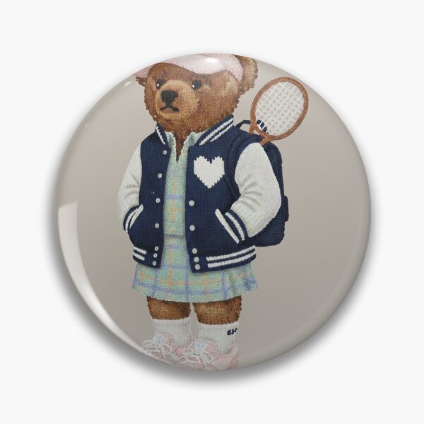 Item preview, Cute Preppy Tennis Player Teddy Bear designed and sold by BUABUABUA.