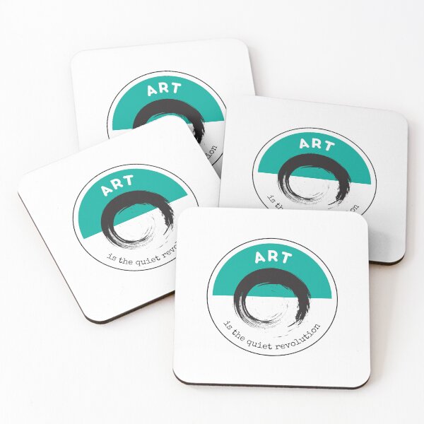 Item preview, Art is the Quiet Revolution (enso) designed and sold by Bullwheel Design.