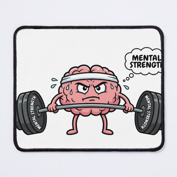 Item preview, Mental Strength Brain Lifting Weights Psychology Fitness designed and sold by Bmd4Fitness.
