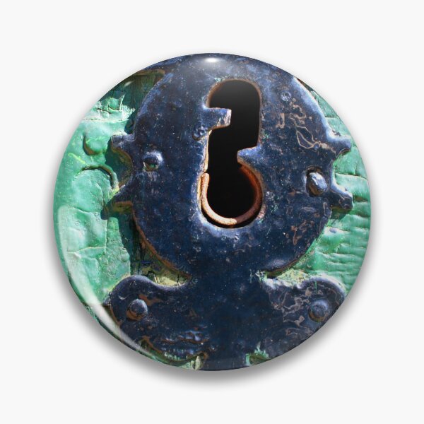 Item preview, Mysterious Green Door Keyhole - Rustic Vintage Charm designed and sold by Clavivs.