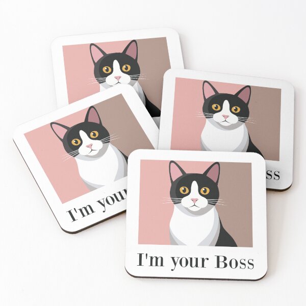 Item preview, I’m Your Boss | Tuxedo Cat Attitude designed and sold by Cat Quotes.