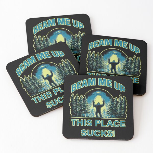 Item preview, Beam Me Up This Place Sucks Season 5 Funny Bigfoot Strange Things Alien UFO Believer designed and sold by wtfbba.