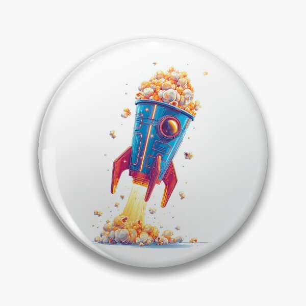 Item preview, Retro Rocket Popcorn Bucket - Space Adventure Graphic designed and sold by DanielY01.