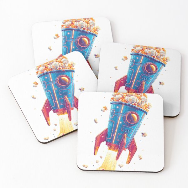 Item preview, Retro Rocket Popcorn Bucket - Space Adventure Graphic designed and sold by DanielY01.
