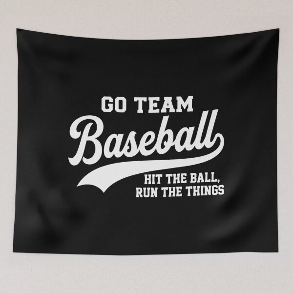 Item preview, Funny Go Team Baseball Hit The Ball Run The Things - Ironic Sportsball Parody designed and sold by Mason-Pride.