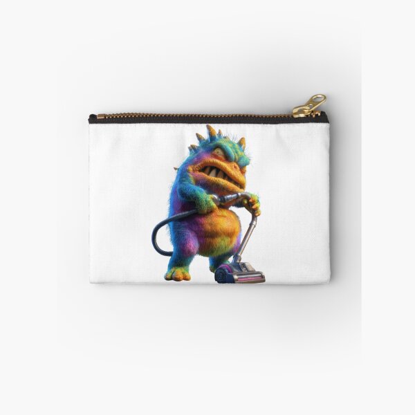Item preview, Cartoon Monster with Vacuum Cleaner designed and sold by AlexLineArt.