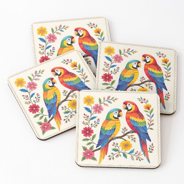 Item preview, Two macaw parrots designed and sold by PrintLabStudio.