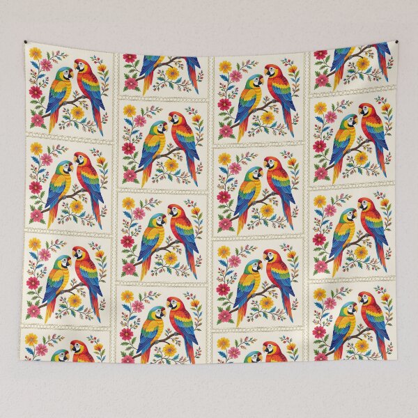 Item preview, Two macaw parrots designed and sold by PrintLabStudio.