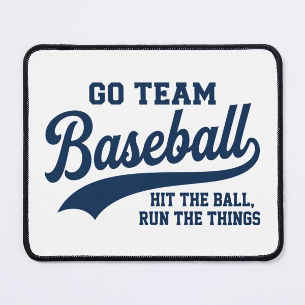 Item preview, Funny Go Team Baseball Hit The Ball Run The Things - Ironic Sportsball Parody designed and sold by Mason-Pride.