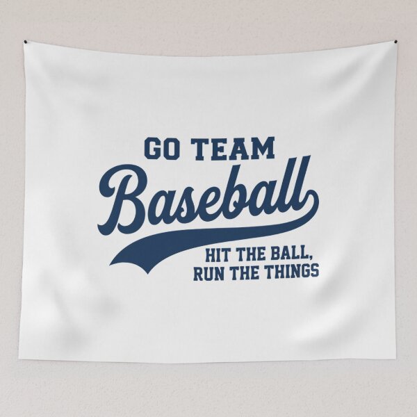Item preview, Funny Go Team Baseball Hit The Ball Run The Things - Ironic Sportsball Parody designed and sold by Mason-Pride.