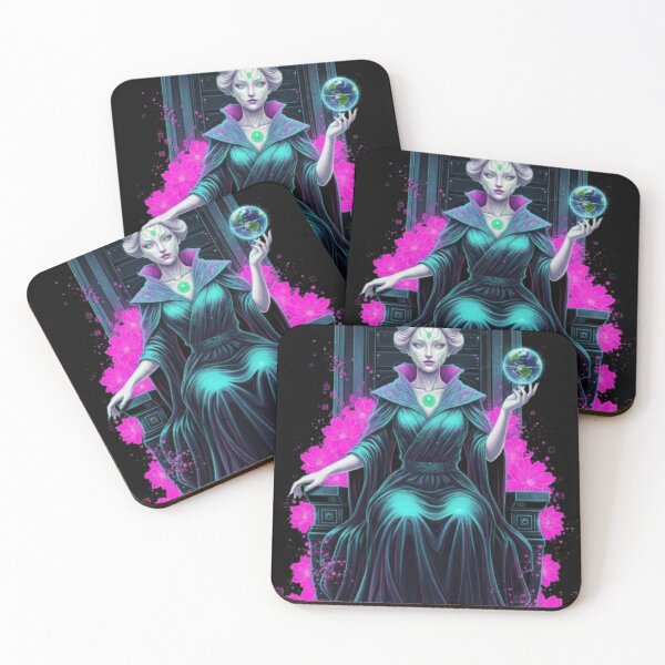 Item preview, The Empress Tarot: Neon Bio-Cyberpunk Queen - Glitch Card III designed and sold by trend-forge.